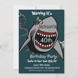 Invitation d'anniversaire de requins, Attaque de r