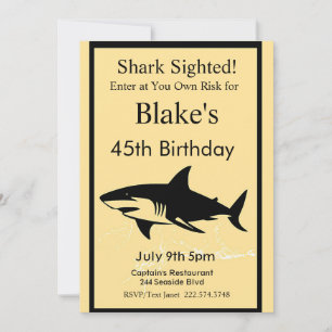 Invitation d'anniversaire de requins, Attaque de r