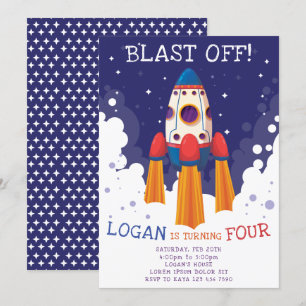 Invitation d'anniversaire de Rocket