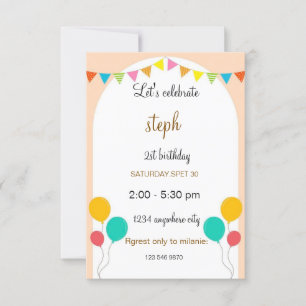 invitation d'anniversaire de rue de sésame personn