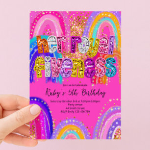 Invitation d'anniversaire de Sa Royale Cinquième