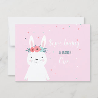 Invitation d'anniversaire de Some Bunny