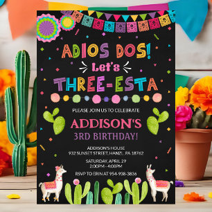 Invitation d'anniversaire de trois Esta