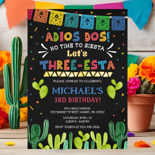 Invitation d'anniversaire de trois Esta
