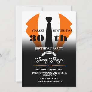 Invitation d'anniversaire de Tuxedo