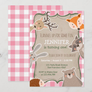 Invitation d'anniversaire de Woodland Lumberjack G