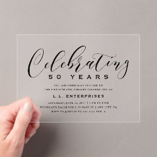 Invitation d'anniversaire d'entreprise