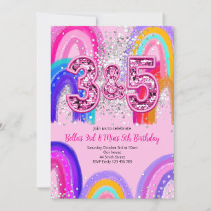 Invitation d'anniversaire des 3ème et 5ème Sœurs