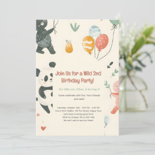 Invitation d'anniversaire des amis des animaux sau