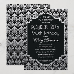 Invitation d'anniversaire des Années folles