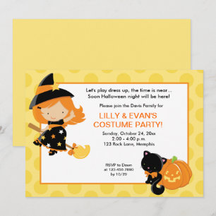 Invitation d'anniversaire des filles de la fête de