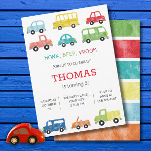 INVITATION D'ANNIVERSAIRE DES TRANSPORTS