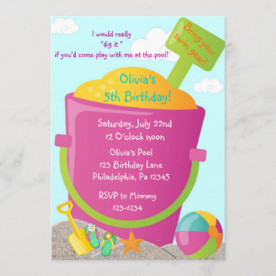 Invitation d'anniversaire d'été