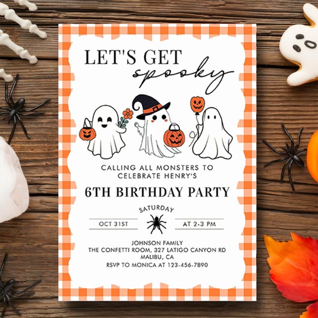Invitation d'anniversaire d'Halloween Éffrayante (Créateur téléchargé)