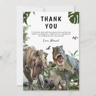 Invitation d'anniversaire dinosaure Dino T-Rex ann