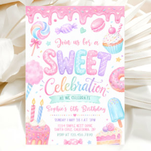 Invitation d'anniversaire douce, Invitation d'anni