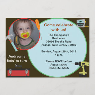 Invitation d'anniversaire d'outil