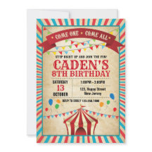 Invitation d'anniversaire du Carnaval