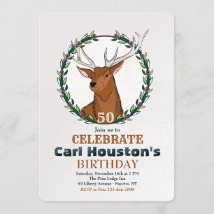 Invitation d'anniversaire du chasseur