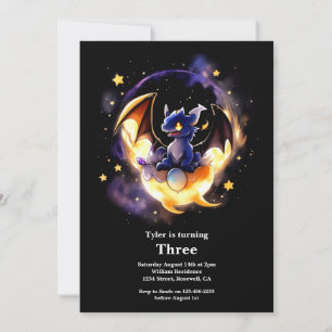 Invitation d'anniversaire du dragon