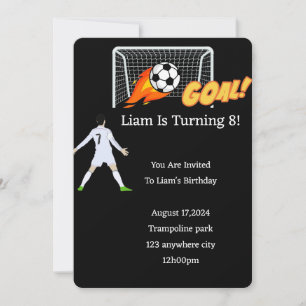 INVITATION D'ANNIVERSAIRE DU FOOTBALL POUR LES GAR