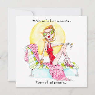 invitation d'anniversaire du Movie Star