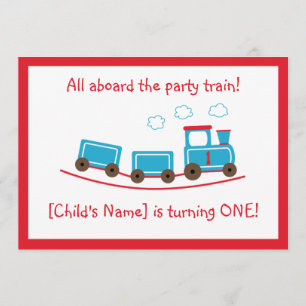Invitation d'anniversaire du train Choo Choo