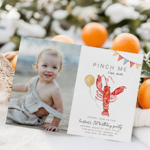 Invitation d'anniversaire écrevisses Fête des éc