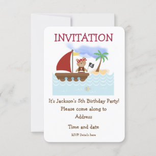 Invitation d'anniversaire en haute mer