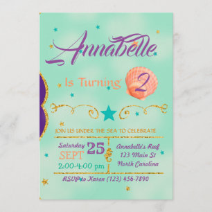 Invitation d'anniversaire en mer