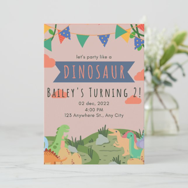 invitation d'anniversaire enfant, enfants (Debout devant)