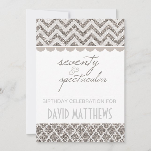 Invitation d'anniversaire extraordinaire et d'arge (Devant)