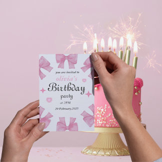 Invitation d'anniversaire - Faites votre fête