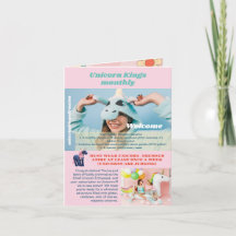 Invitation d'anniversaire farce, Amour de licorne,