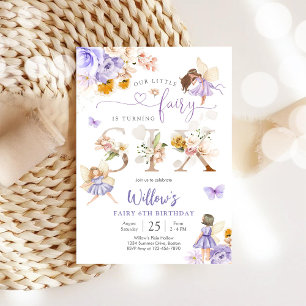 Invitation d'anniversaire Fée Fille