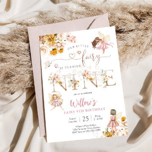 Invitation d'anniversaire Fée Fille