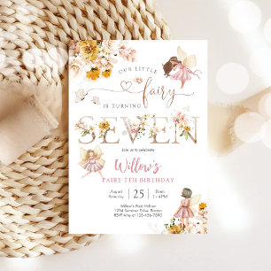 Invitation d'anniversaire Fée Fille