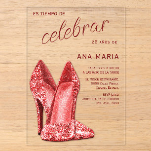 Invitation d'anniversaire féminine espagnole sophi