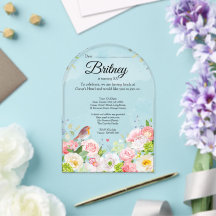 Invitation d'anniversaire féminine personnalisable