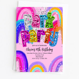 Invitation d'anniversaire Fête au Parc