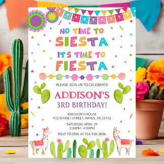 Invitation d'anniversaire Fiesta