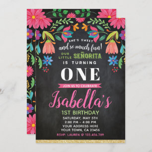 Invitation d'anniversaire Fiesta, tableau de bord