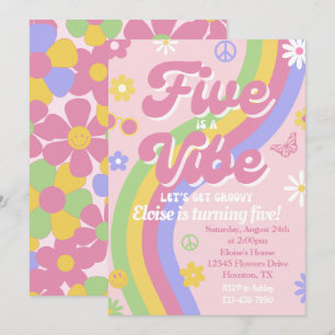 Invitation d'anniversaire Five is a Vibe
