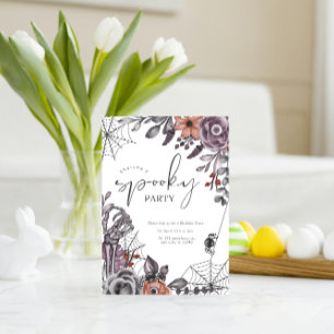 Invitation d'anniversaire Florale Époumonante de H