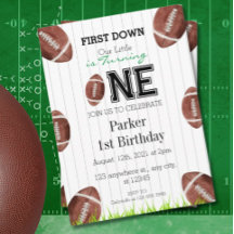 Invitation d'anniversaire Football 1ère année term