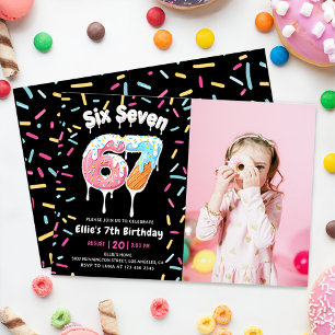 Invitation d'anniversaire Glace Six Sept 6 7