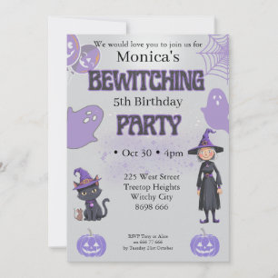 Invitation d'anniversaire Halloween