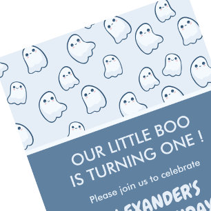 Invitation d'anniversaire Halloween 1ère année fan