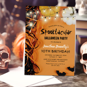 Invitation d'anniversaire Halloween pour enfants