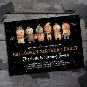 Invitation d'anniversaire Halloween pour enfants a